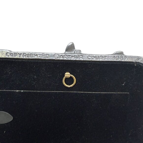 Vintage Arthur Court Frame Dragonflies Iris Metal 1987 7.5"h Art Nouveau Style - Picture 5 of 9